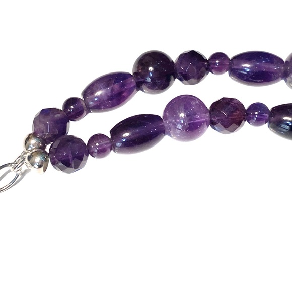 Jay King 925 Amethyst Purple Double Strand Beaded Necklace - Picture 12 of 16